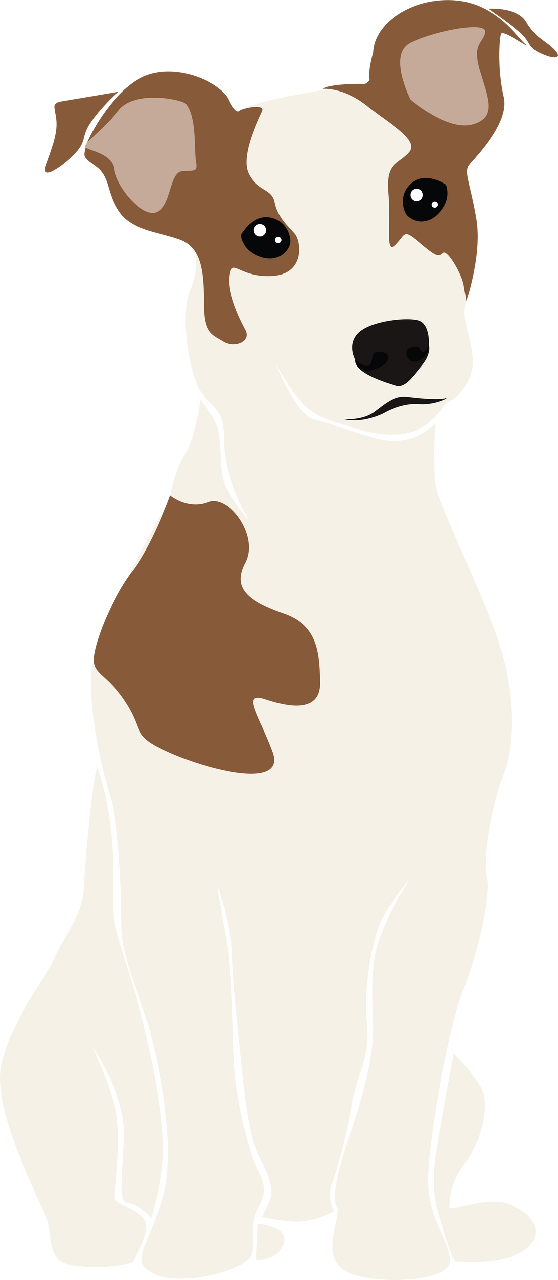 Abstract jack russel, fox terrier clipart